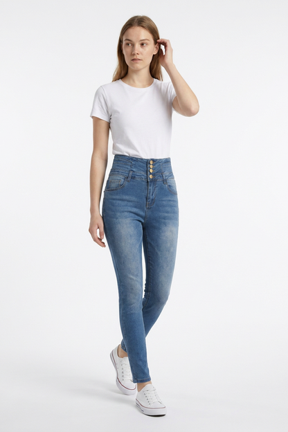 Women's High Waist Classic Skinny Jeans