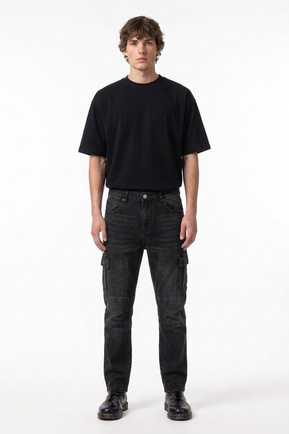 Men's Slim Fit Straight Leg Cargo Jeans
