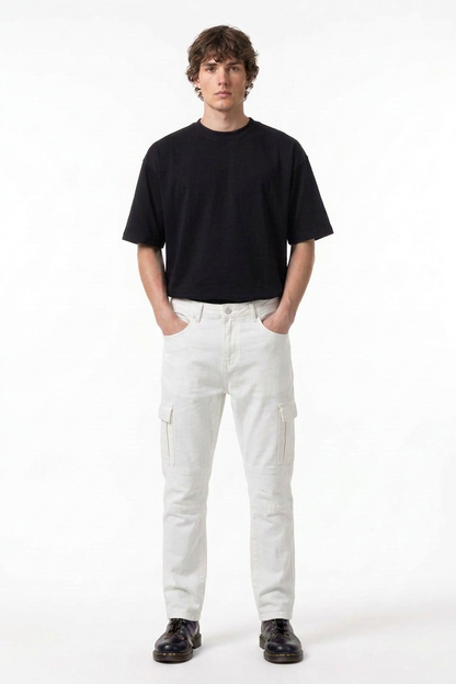 Men's Slim Fit Straight Leg Cargo Jeans