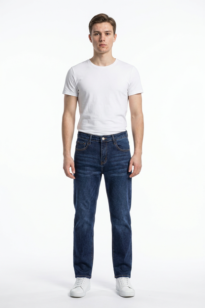 Men's Clean Classic Slim Fit Straight Leg Jeans