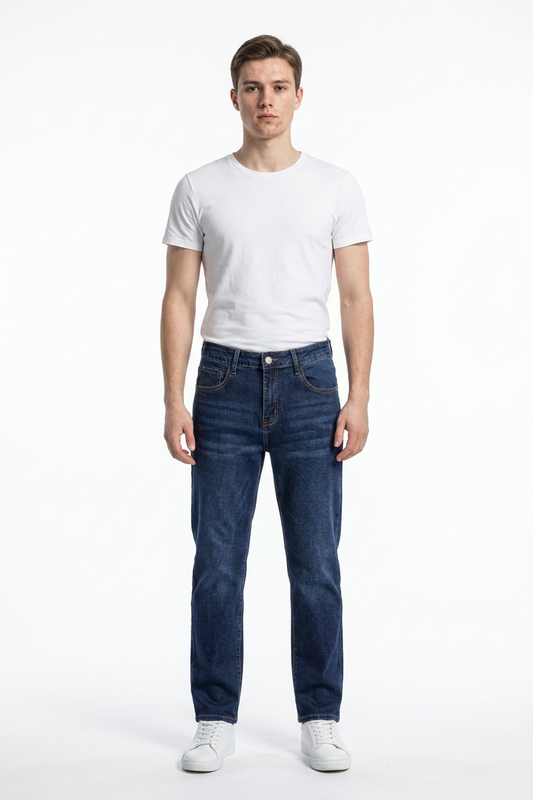 Men's Clean Classic Slim Fit Straight Leg Jeans