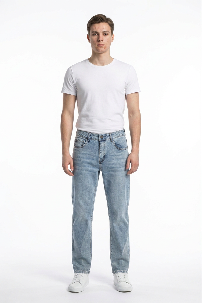 Men's Clean Classic Slim Fit Straight Leg Jeans