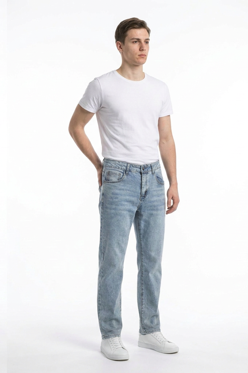 Men's Clean Classic Slim Fit Straight Leg Jeans