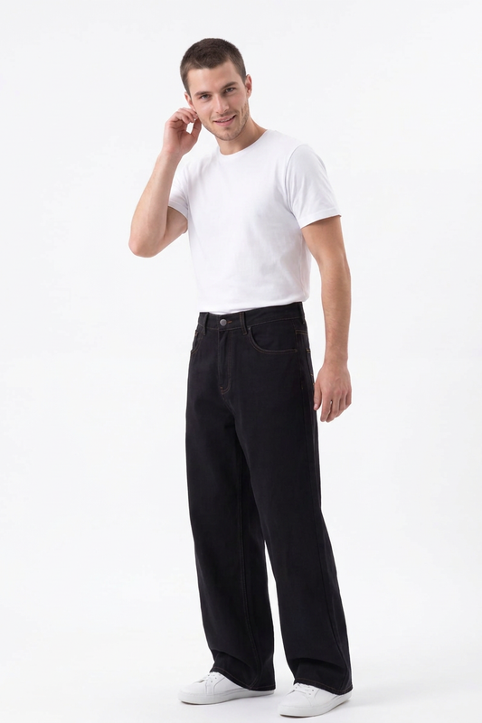 Men's Loose Wide Leg Jeans