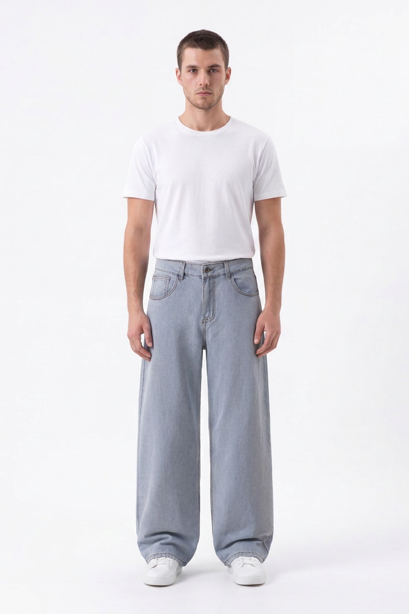 Men's Loose Wide Leg Jeans