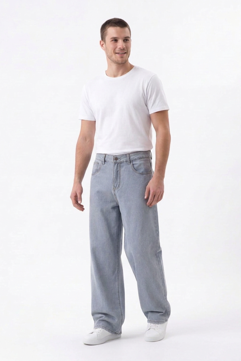 Men's Loose Wide Leg Jeans