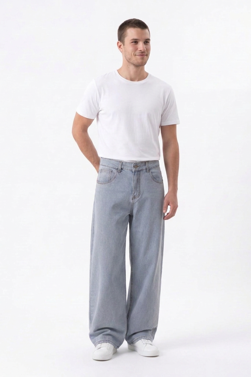 Men's Loose Wide Leg Jeans