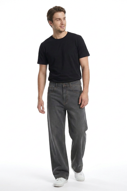 Men's Soft Loose Wide Leg Jeans