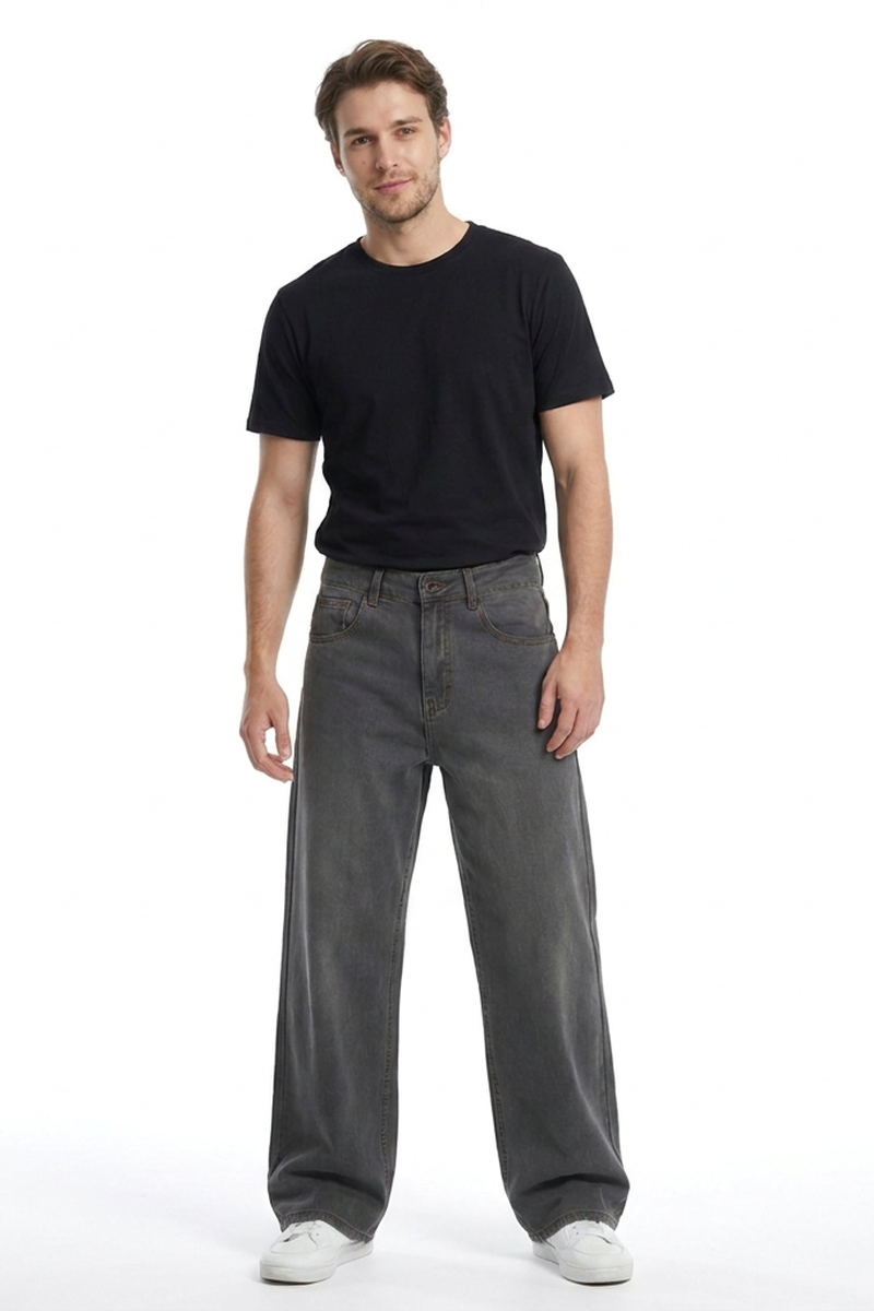 Men's Soft Loose Wide Leg Jeans