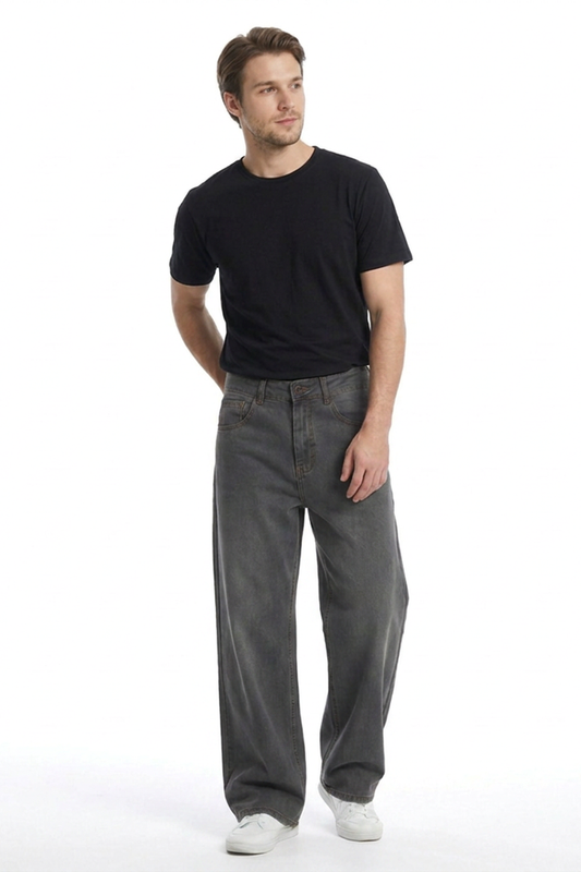 Men's Soft Loose Wide Leg Jeans