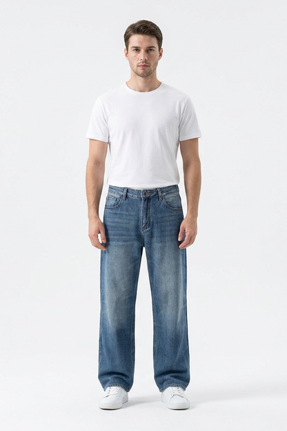 Men's Classic Cotton Relaxed Straight Leg Jeans