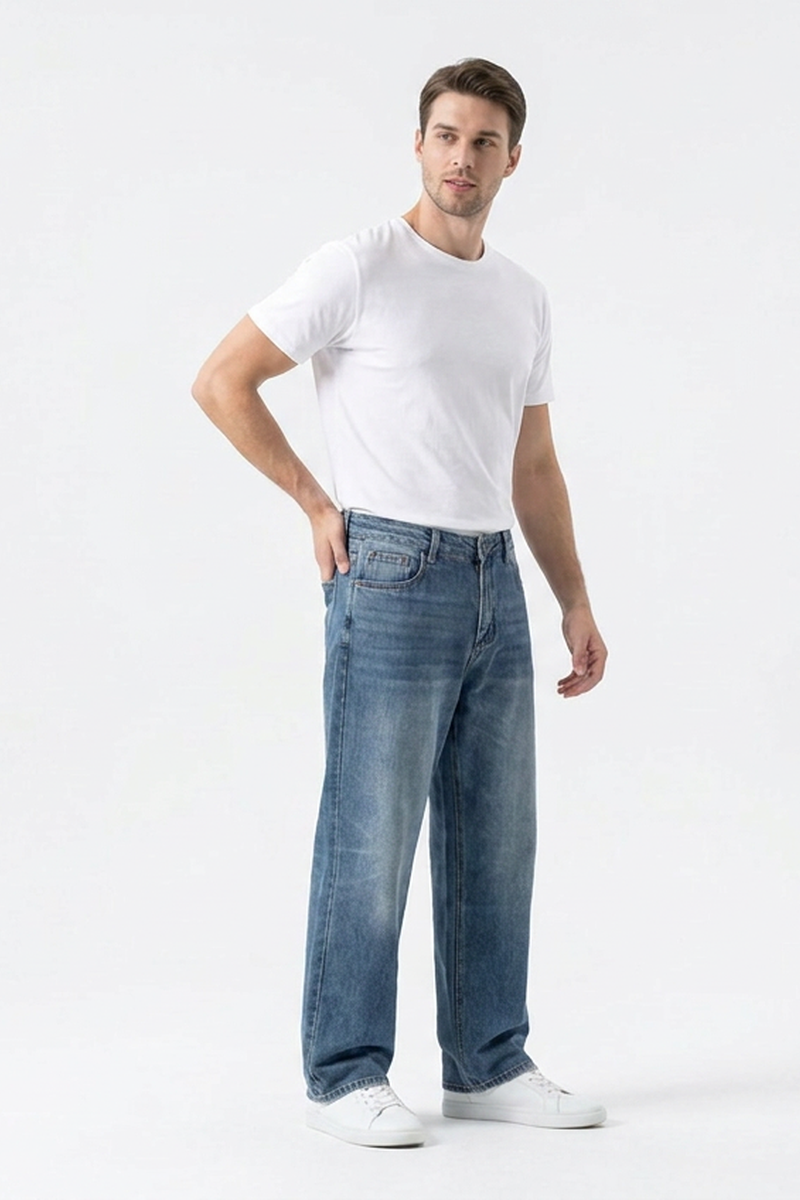 Men's Classic Cotton Relaxed Straight Leg Jeans