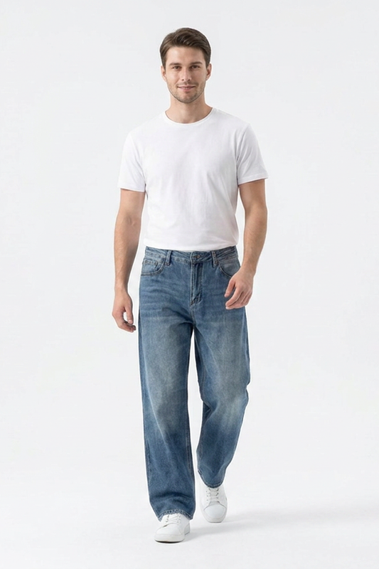 Men's Classic Cotton Relaxed Straight Leg Jeans