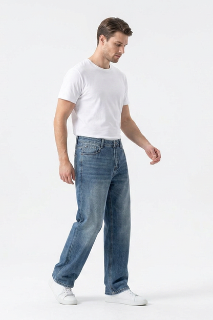 Men's Classic Cotton Relaxed Straight Leg Jeans
