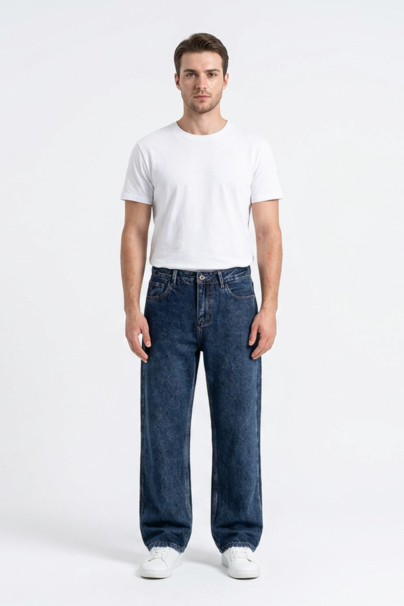 Men's Vintage Wash Straight Leg Jeans