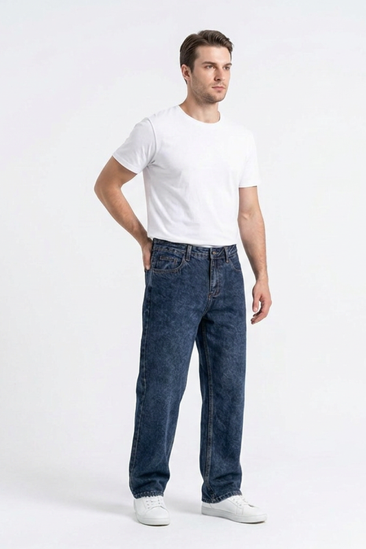 Men's Vintage Wash Straight Leg Jeans