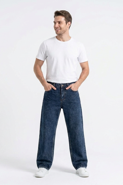 Men's Vintage Wash Straight Leg Jeans