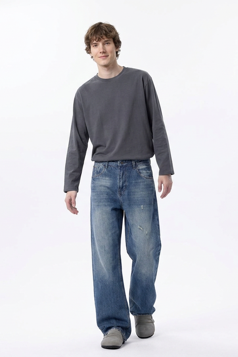 Men's Relaxed Straight Leg Jeans