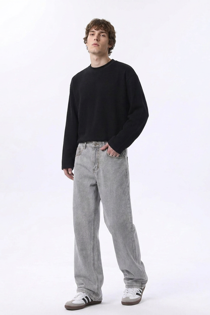 Men's Relaxed Straight Leg Jeansv