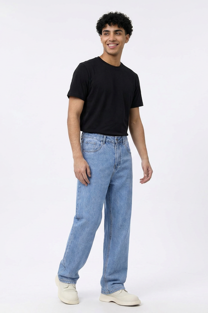 Men's Wash Straight Leg Jeans