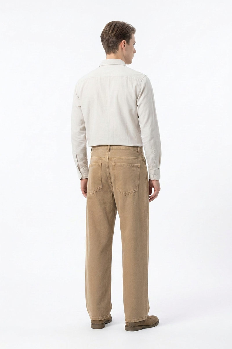 Men's Vintage Washed Straight Leg Jeans