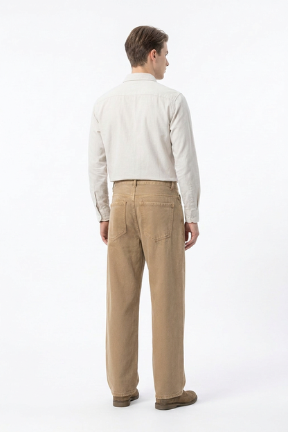 Men's Vintage Washed Straight Leg Jeans