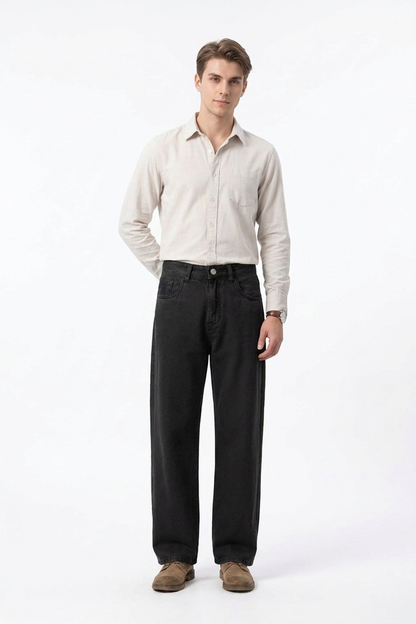Men's Vintage Washed Straight Leg Jeans