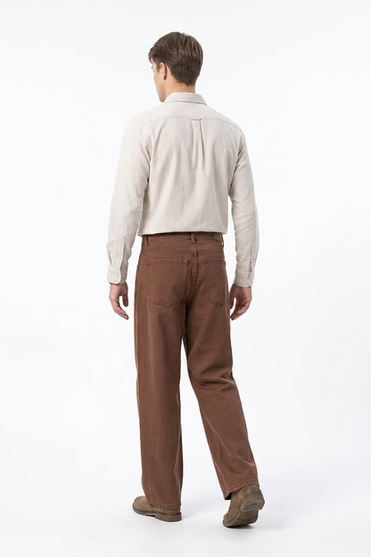 Men's Vintage Washed Straight Leg Jeans