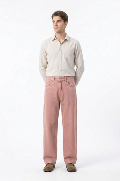 Men's Vintage Washed Straight Leg Jeans