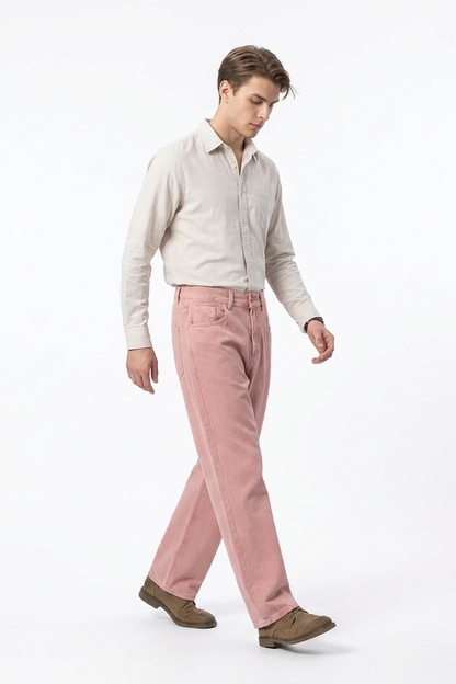 Men's Vintage Washed Straight Leg Jeans