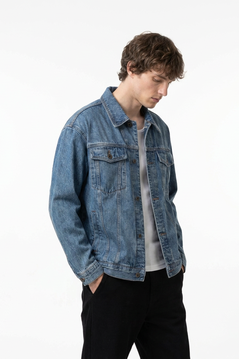 Men's Classic Wash Denim Trucker Jacket