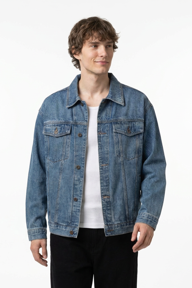Men's Classic Wash Denim Trucker Jacket