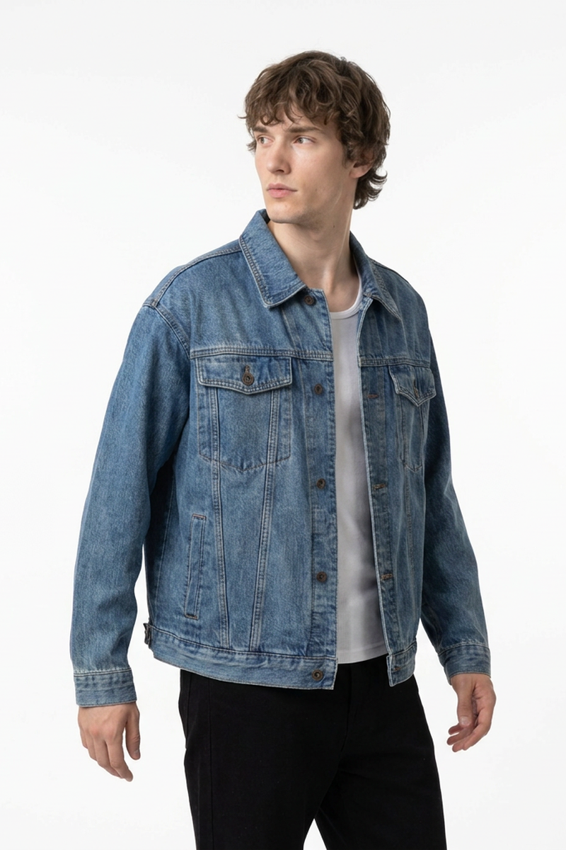 Men's Classic Wash Denim Trucker Jacket