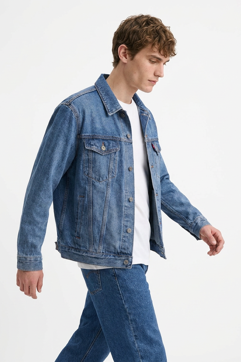 Men's Classic Washed Blue Denim Jacket