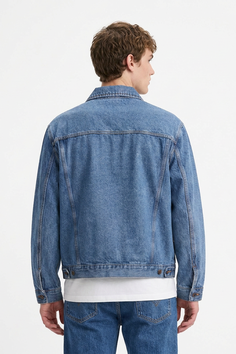 Men's Classic Washed Blue Denim Jacket
