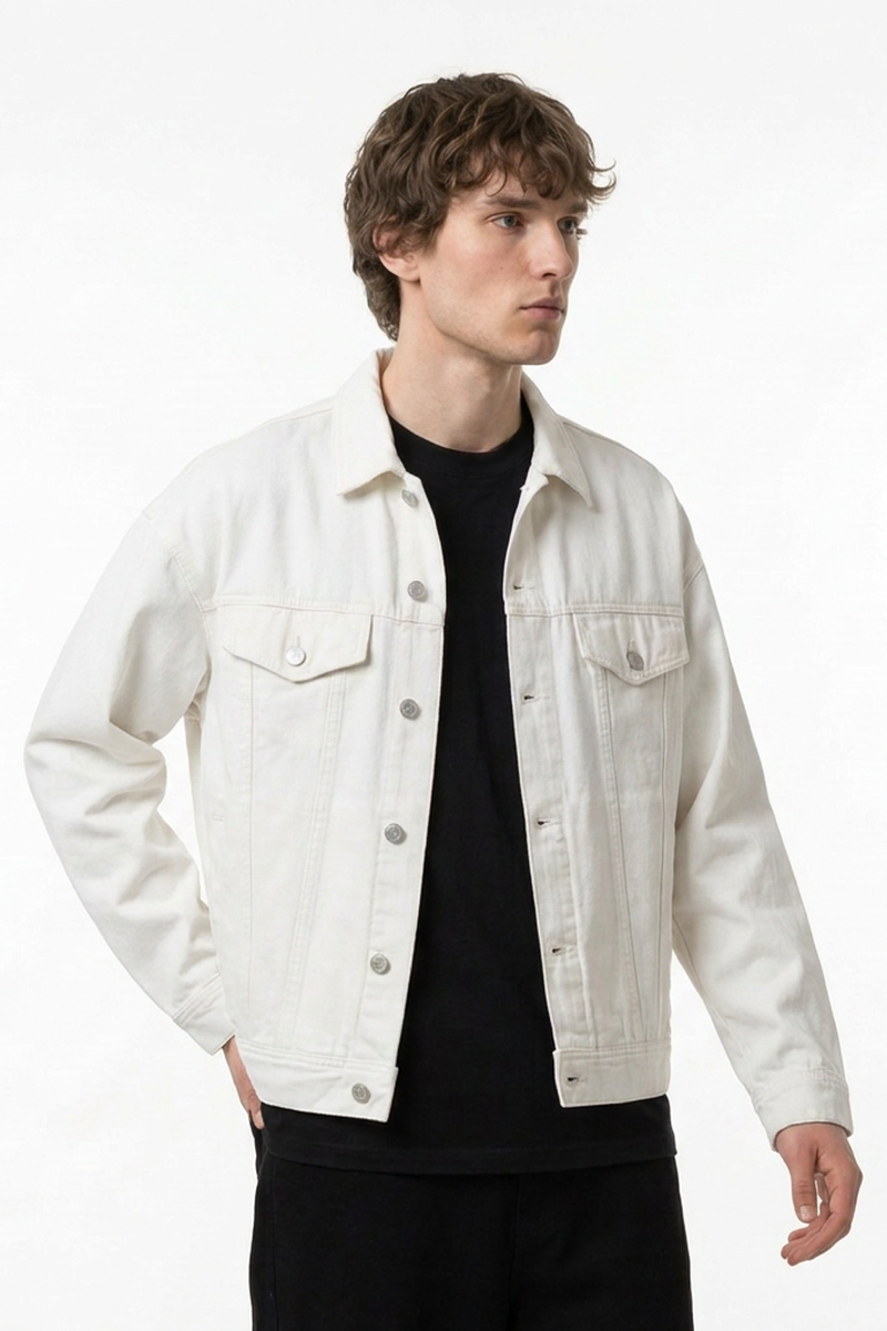 Men's Vintage Wash Heavyweight Relaxed Fit Denim Jacket