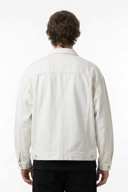 Men's Vintage Wash Heavyweight Relaxed Fit Denim Jacket