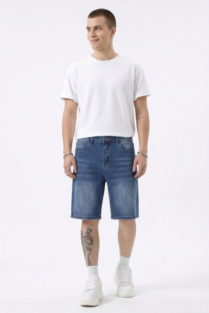 Men's Vintage Wash Denim Shorts