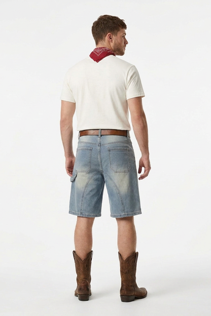 Men's Vintage Stretch Denim Shorts