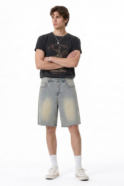 Men's Relaxed Fit Stretch Denim Shorts