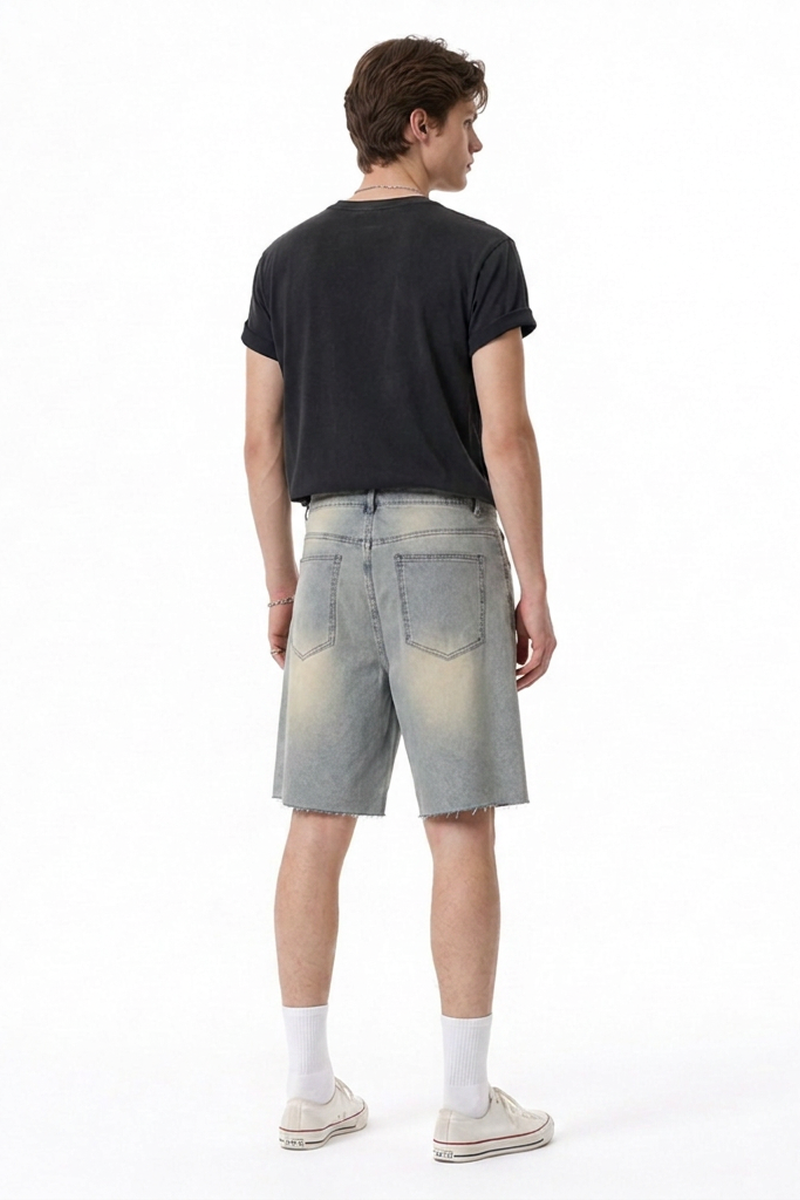 Men's Relaxed Fit Stretch Denim Shorts