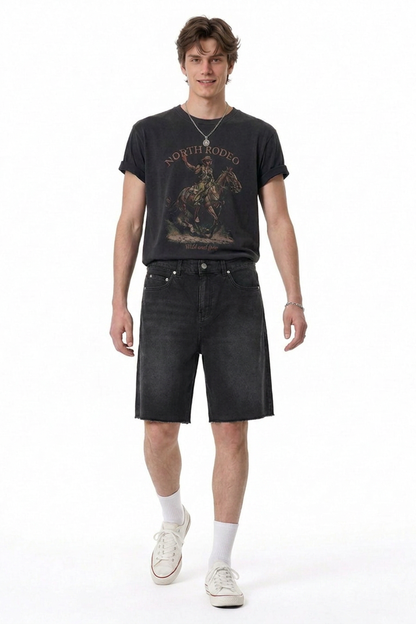 Men's Relaxed Fit Stretch Denim Shorts