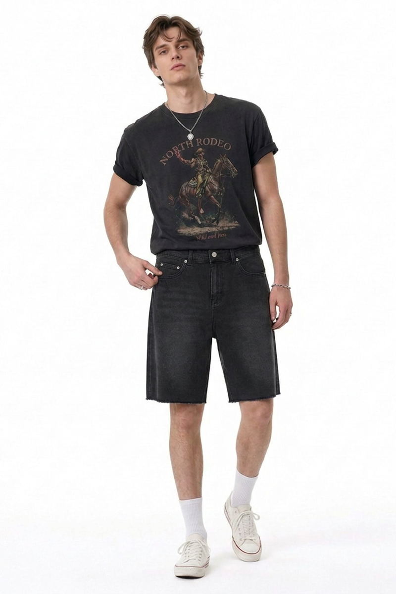 Men's Relaxed Fit Stretch Denim Shorts