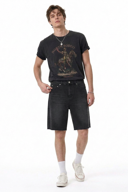 Men's Relaxed Fit Stretch Denim Shorts