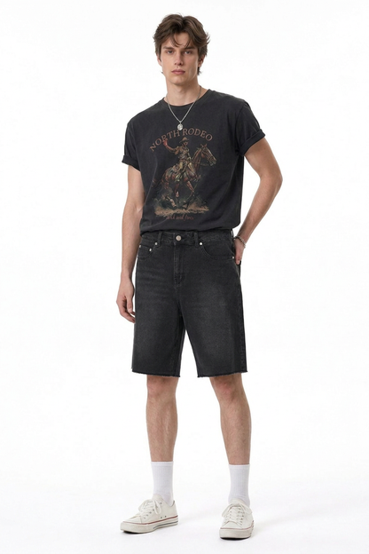 Men's Relaxed Fit Stretch Denim Shorts
